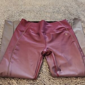 Good American Women's Mauve and Silver Leggings